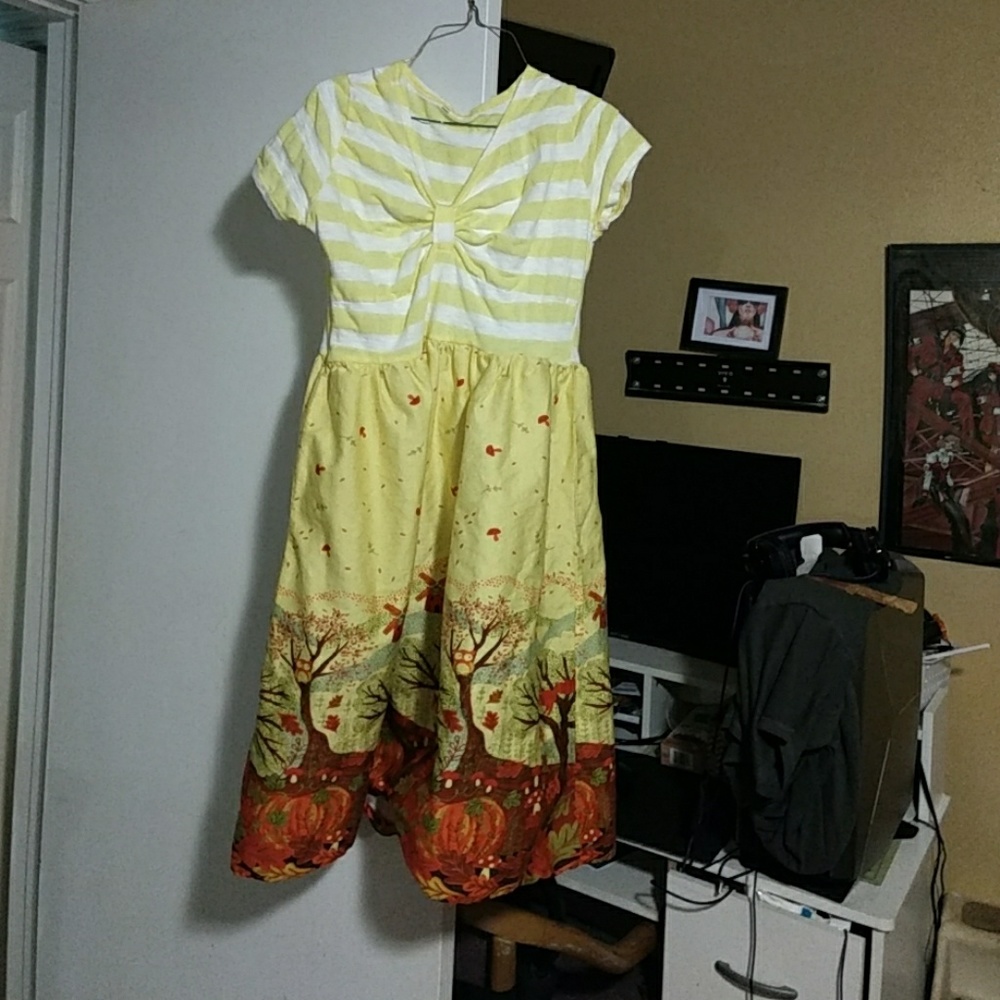 Mixed pattern dress